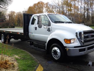 2008 Ford F-650 20 Foot Flat Deck SuperCab 2WD Dually Diesel Ford F-650