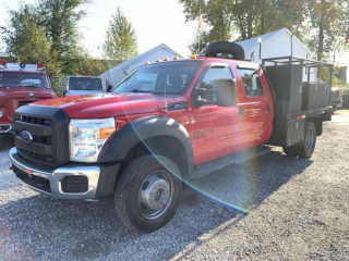 2013 Ford F450 - 9.5FT FLAT BED / UTILITY TRUCK NEW CVI - LOW LOW MILEAGE -- READY TO WORK FOR YOU