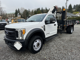 2017 Ford F550 - 12FT FLAT BED / IMT CRANE TRUCK NEW CVI - CRANE CERTIFIED -- BLOW-OUT PRICE