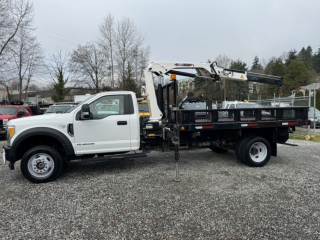 2017 Ford 12FT FLAT BED W/ CRANE NEW CVI - CRANE CERTIFIED -- BLOW-OUT PRICE