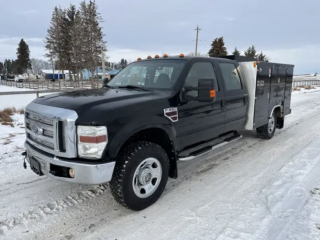 2008 Ford F350 CrewCab 4x4 Utility Truck / DSL / 9FT BODEN