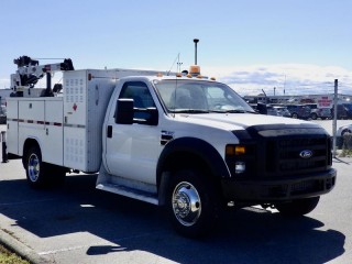 2009 Ford F-550 Regular Cab Service Truck 2WD Diesel with crane Ford F-550