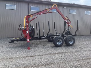 Woody Equipment 150 HDT Log Loader With Trailer